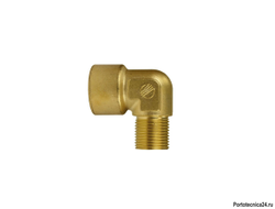 Переходник угловой 90° штуцер 3/8"; гайка 3/8" 57700