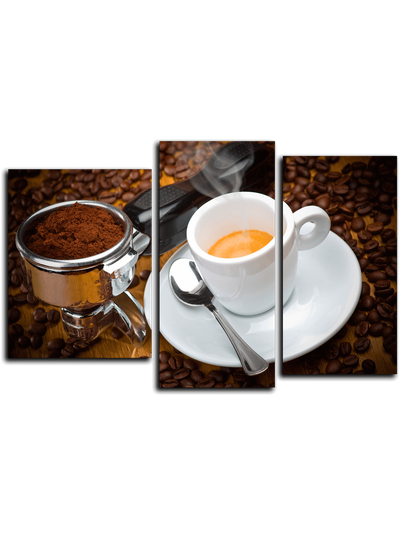 Модульная картина "Свежемолотый кофе"