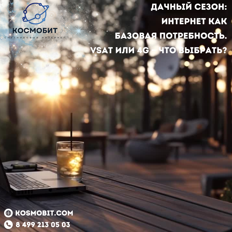 Дачный сезон: интернет как базовая потребность. VSAT или 4G &mdash; что выбрать?