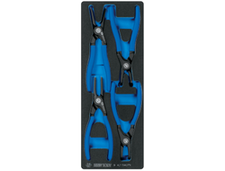 Набор съемников стопорных колец, ложемент, 4 предмета KING TONY 9-42154GPV