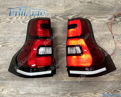 Стопы Toyota Land Cruiser Prado 150 2009-2017 стиль 2018+ с анимацией