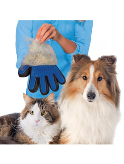 Перчатка-рукавица для вычесывания шерсти