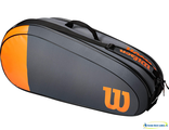 Теннисная сумка Wilson Team 6R (Grey-orange)