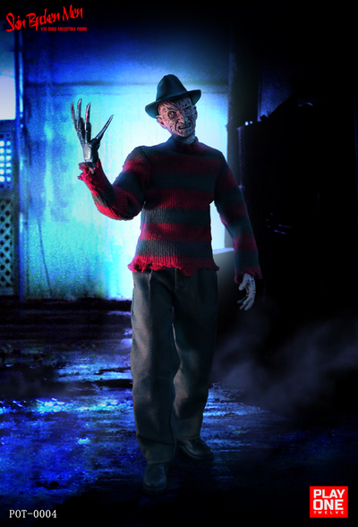 ПРЕДЗАКАЗ - Фредди Крюгер (серия "Кошмар на улице Вязов")  - Коллекционная фигурка 1/12 SCALE skin broken man (POT-0004) - Play One twelve ?ЦЕНА: 10900 РУБ.?