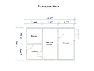 Каркасная баня 6*4