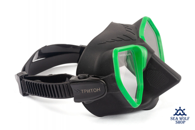 Маска для дайвинга Scuba Brothers TRITON BLACK/GREEN