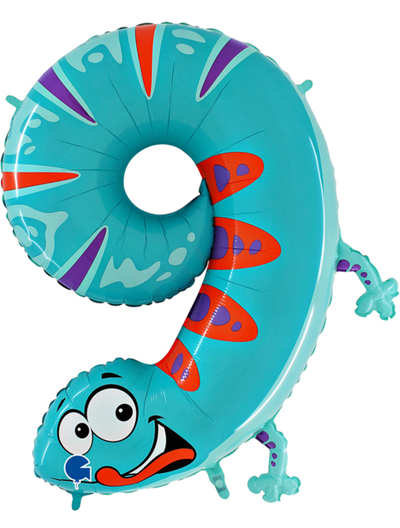 Фольгированная цифра - "Забавные животные"