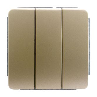 Выключатель трехклавишный GUSI Electric EXTRA Gold С1В3-005