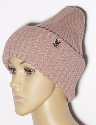 Шапка женская "Резинка" 883 какао, бирюзовая, св.серая, жёлтая, чёрная, пудра, серо-голубая, серая