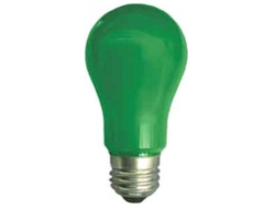 Лампа светодиодная K7CG80ELY зеленая контурная Ecola CLASSIC LED COLOR A55 8W E27 GREEN 108X55 ММ