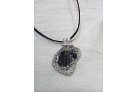 подвеска с обзидианом