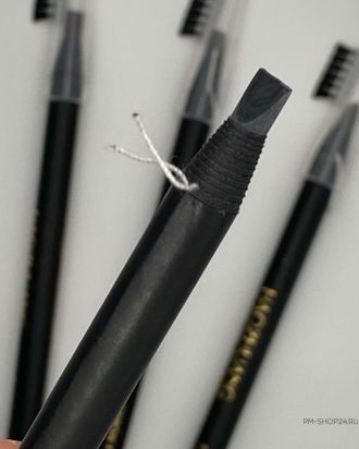 Эскизный карандаш чёрный с щеточкой