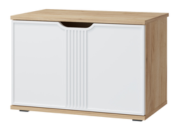 Прихожая ЭМИЛИЯ - Тумба ЭЛ-4 Дуб Крафт золотой/Меренга