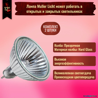 Muller Licht HLRG-550S EXT/C 50w 12° 12v GU5.3