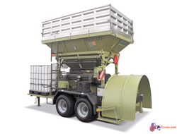 Передвижная вальцовая плющилка влажного зерна с прессом ROmiLL CP2 Plus