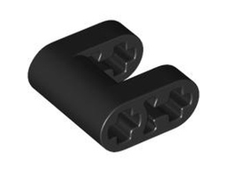 Technic, Liftarm, Modified Fork 2 x 2 with Axle Holes, Black (72008 / 6439661)