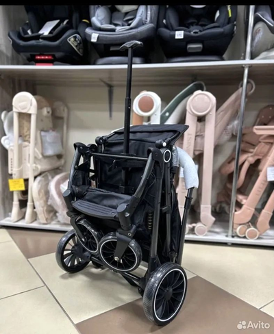 Детская коляска Luxmom 525 Черный (перекидная ручка)