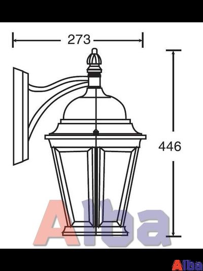 Садово парковый светильник Astoria 402 ромб, Gb