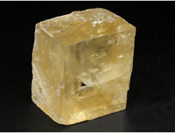 Кальцит оптический золотистый (исландский шпат), скол по спайности, Бразилия (40*33*24 мм, 73 г) №38319