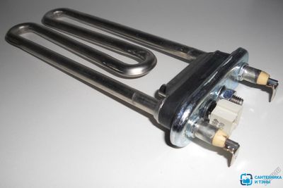 ТЭН на стир. машину LG c датчиком, мет. бак 1600Вт