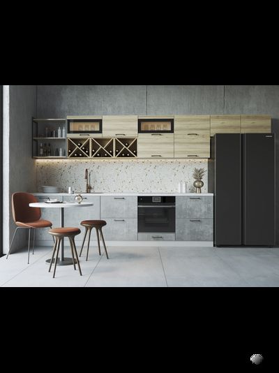 Кухня «Лофт» модульная кухня разные цвета