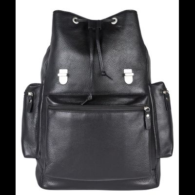 Кожаный рюкзак Voltaggio black (арт. 3091-01)