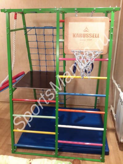 Щит баскетбольный KARUSSELL на ДСК PLASTEP Теремок 170 металл.