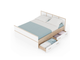 Кровать Сакура двуспальная с выдвижными ящиками 1,6 м