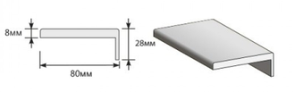 Наличник Телескопический (Эмаль) МДФ Прямоугольный 2130*80*8