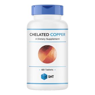 Chelated Copper 2,5мг, 60 таб.(SNT)