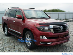 Бампер + губа MODELLISTA (V1) Toyota Land Cruiser 200 2007-2015 в стиле 2016+
