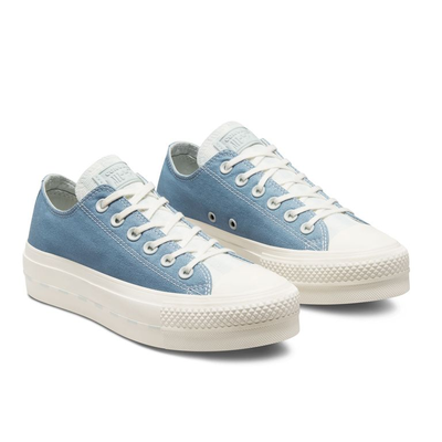 Женские голубые кеды Converse All Star Lift Crafted Canvas в стиле кэжуал 572710C