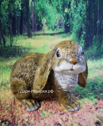 Кролик Вислоухий 16*19см    0,4кг    полистоун Россия 884//012690