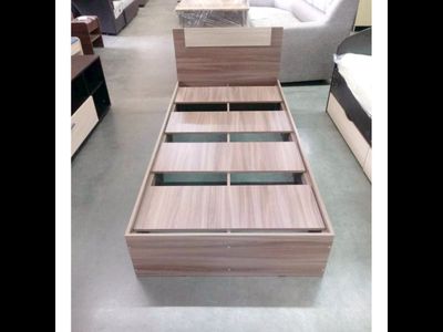 Кровать 140х200 ЭКО (Эра) Дуб Вотан/Белый