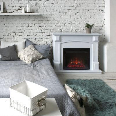 Электрокамин Carolina WT с очагом Evrika 25.5 LED