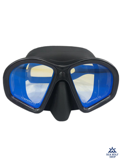 Маска для дайвинга Sea Wolf Matte черная с просветлен. стеклом