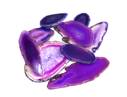 срезы агата - фиолетовые