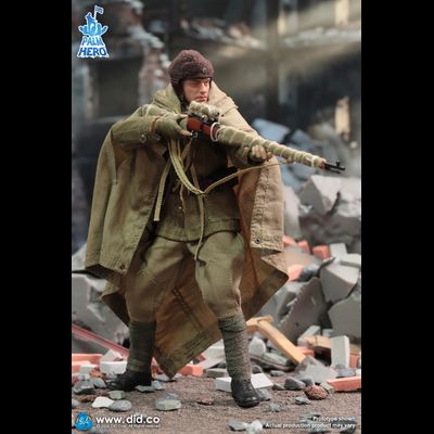 ПРЕДЗАКАЗ - Снайпер Василий Зайцев (Джуд Лоу, "Враг у ворот") - КОЛЛЕКЦИОННАЯ ФИГУРКА 1/12 WWII Russian Sniper – Vasily Zaitsev (XR80037) - DID ?ЦЕНА: 9600 РУБ.?