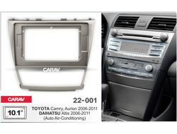 ПЕРЕХОДНАЯ РАМКА ДЛЯ УСТАНОВКИ АВТОМАГНИТОЛЫ CARAV 22-001: 10.1" / 250:241 x 146 mm / TOYOTA Camry, Aurion 2006-2011 / DAIHATSU Altis 2006-2011, RTY-FC742