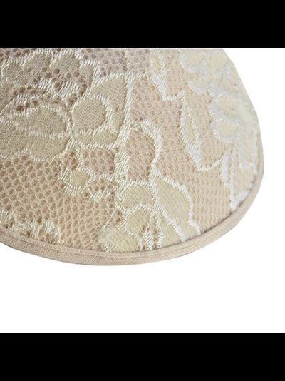 Силиконовый бюстгальтер с кружевом, цвет телесный