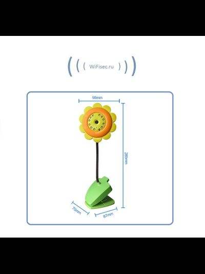 MACRO SEE, Бюджетная WiFi видеоняня с DVR (baby) Ромашка, VGA (iCamSee -- Android apk)
