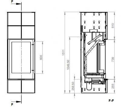 Печь EMBER Оля 1 G black