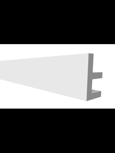 Потолочный плинтус для подсветки DECOR-DIZAYN DD617, из дюрополимера, под покраску, ударопрочный, 2 метра.