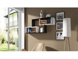 Полка настенная тип 4 Венге цава/дуб молочный