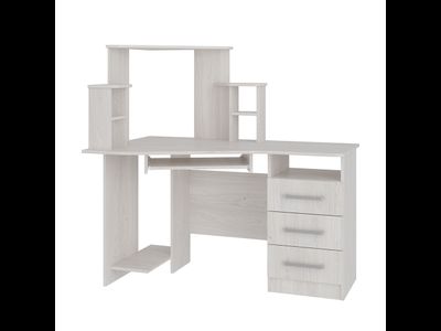 Стол компьютерный Каспер ясень белый Ш1300хВ1300хГ801