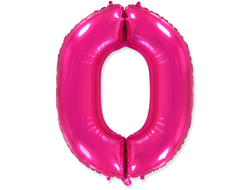 Фольгированная цифра - Малиновая