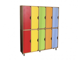 Шкаф 5-секционный, ЛДСП, 1616*320*1300 на металлическом каркасе