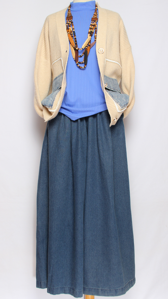 ЖАКЕТ "Крупная вязка " бежевый до р.52