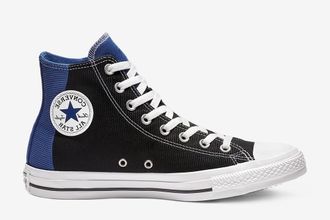 Кеды Converse All Star сине-черные высокие