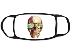 Тканевая защитная маска на лицо череп №2